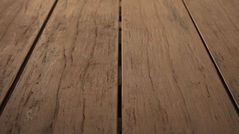 planeo TitanWood - solid plank dark brown antique aged/brushed