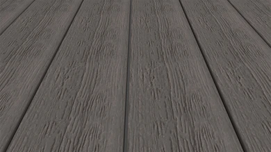 planeo ANTIKWoodline – WPC CoEx-coated decking board, lightweight composite profile – Dark Grey, 3m – rustic/smooth brushed