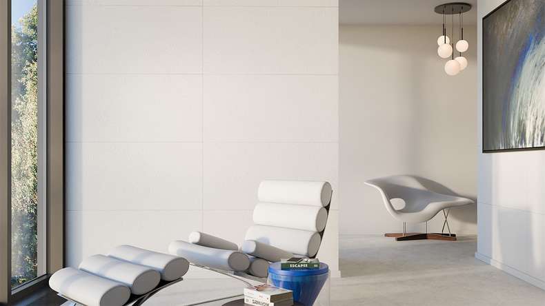 planeo wall cladding SPC - CeraRock Tile Concrete White 120 x 60 cm