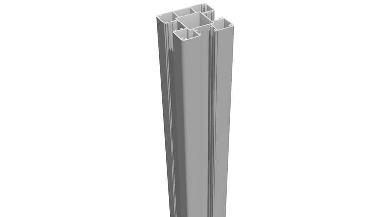 planeo Alumino - aluminium post silver grey