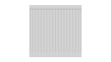 planeo Privara - PVC plug-in fence white - UV-resistant | 177 x 178 cm