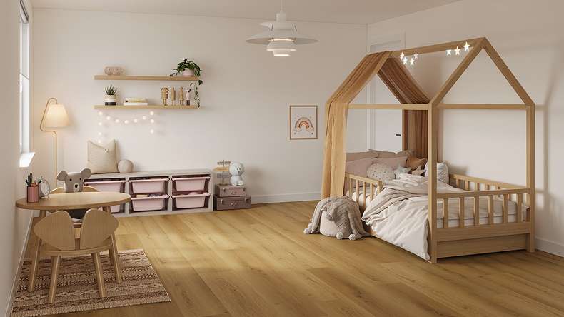 Lys&Land Rigid Klick Vinyl - Fjordline XL Oak Noblesse 1.83m long XL plank | integrated footfall sound insulation (SP183-08)
