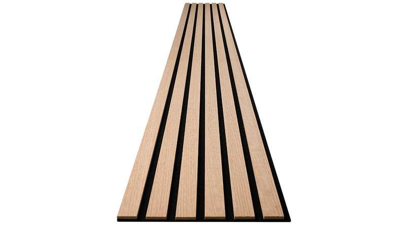 Skaben acoustic panels SilentWall Comfort - light brown oak - 250 x 30 cm