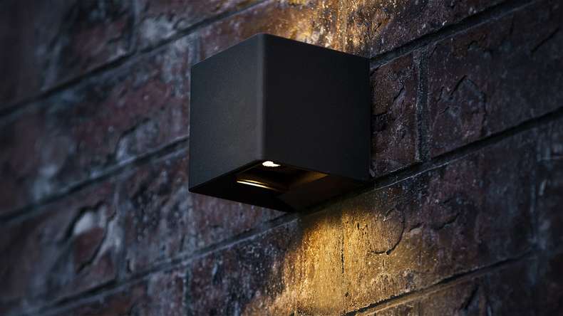 planeo garden lighting - LED wall light Ixion Small 230V - 6W 724 lumen