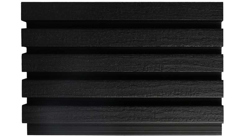 planeo LINEA Slim – WPC CoEx cladding, black, 2900 x 215 mm