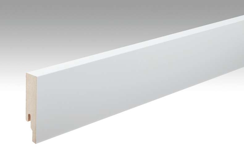 MEISTER Skirtings White paintable DF 2222 - 2380 x 80 x 18 mm (200016-2380-02222)