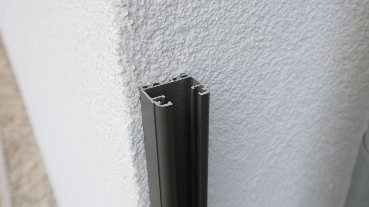 planeo Solid - aluminium universal skirting anthracite 200 cm