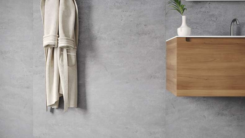 Planeo Wallboard - Concrete Dark Grey Matt - various formats