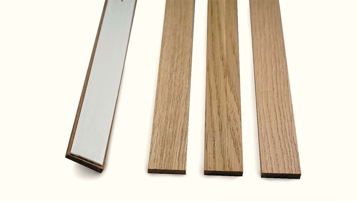 Skaben acoustic panels SilentWall Easy-Sticks - light brown oak - 250 x 3.45 cm