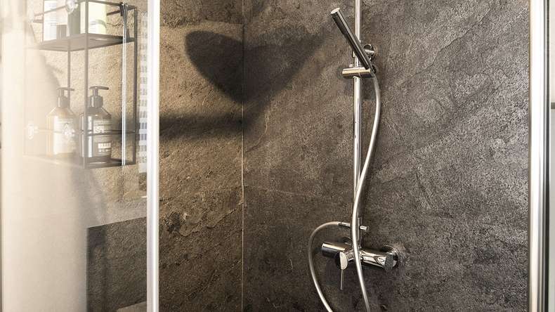planeo EVOLITH Slate&Stone - Natural stone wall cladding Urban Grey 1220 x 610 mm