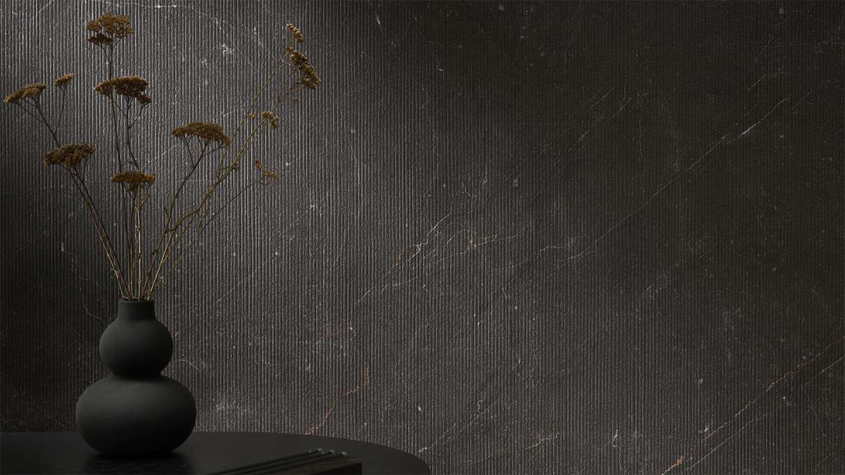 planeo wall cladding SPC - CeraRock Tile Stripes Black Slate 120 x 60 cm