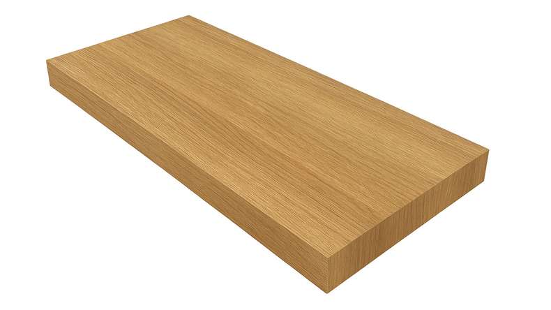 planeo block step straight 40mm blockboard + vinyl | decor and dimensions individually selectable