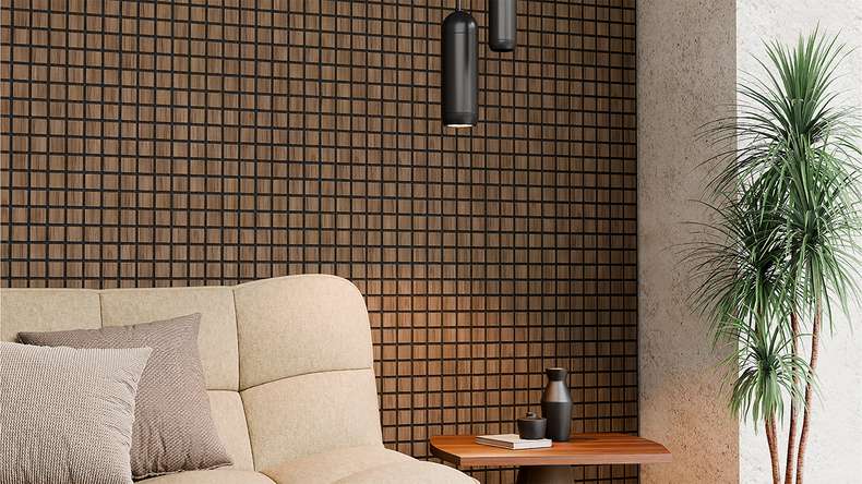 Skaben acoustic panels SilentWall Cube - Rustic oak - 61 x 61 cm