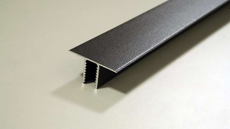 planeo Fassado - End profile T-end profile black 2.90m