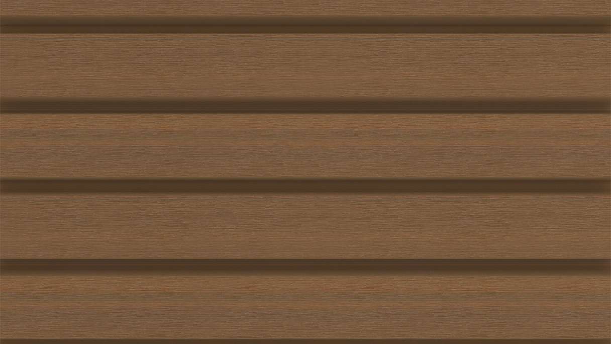 planeo LINEA Wide – WPC CoEx cladding, Burma Teak, 2900 x 181 mm