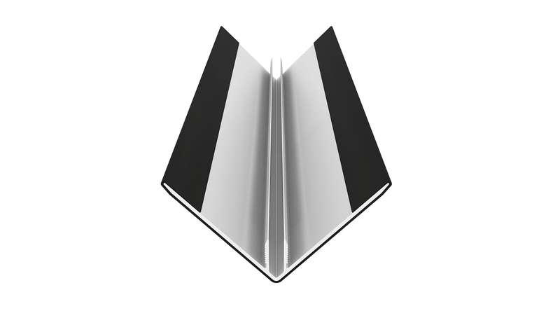 planeo LINEA – Aluminium CoEx external corner profile, black, 3000 x 66 x 66 mm