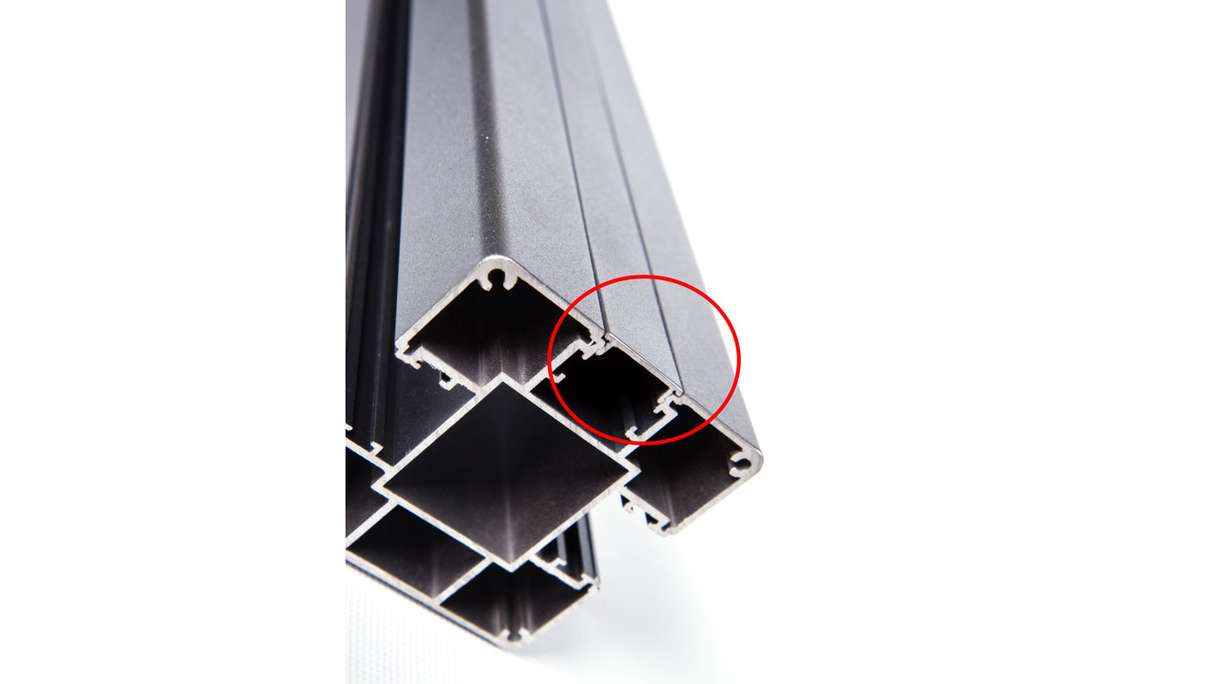 planeo aluminium post cover strip anthracite grey 190cm 7x7 and 9x9cm
