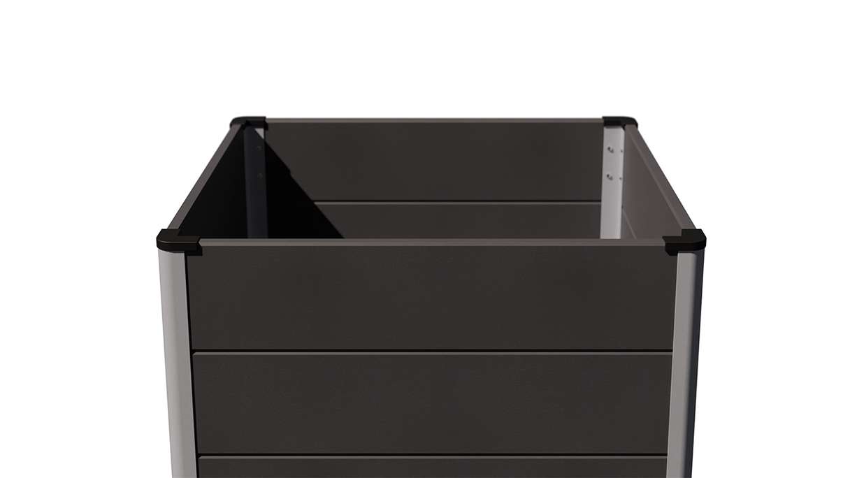planeo BPC raised bed Cube - anthracite | DB703 70 x 70 x 75 cm