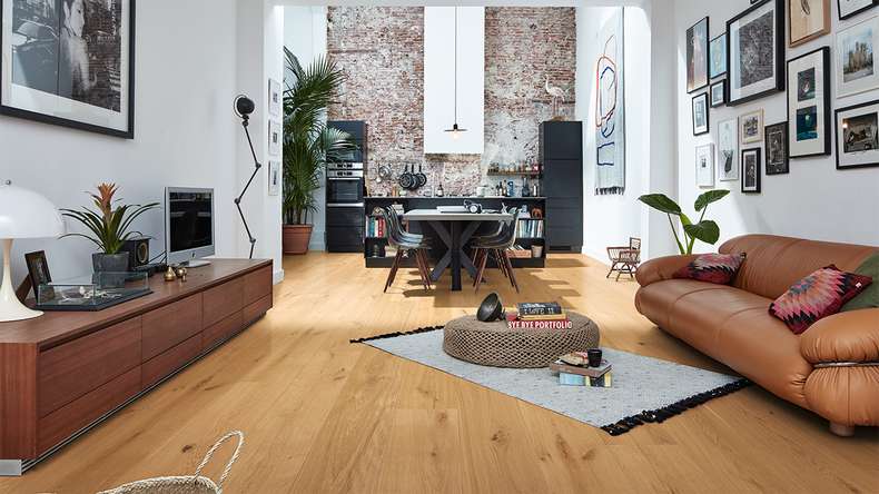 MEISTER Lindura wood flooring HD 400 - 08921 Oak authentic pure ultra matt lacquered 2200 x 205 x 11 mm (500214-2200205-08921)