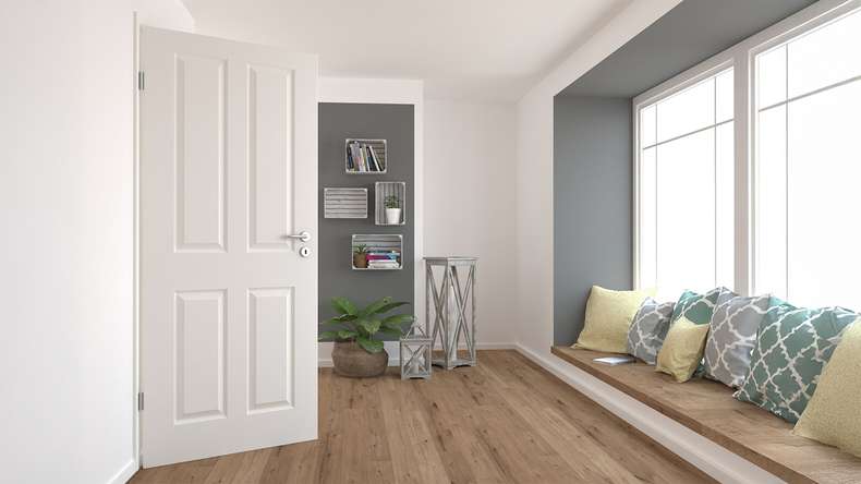 planeo country house interior door VELA Casa 4F white lacquer 9010 round edge | lacquered - 1985 x 610|735|860|985 mm