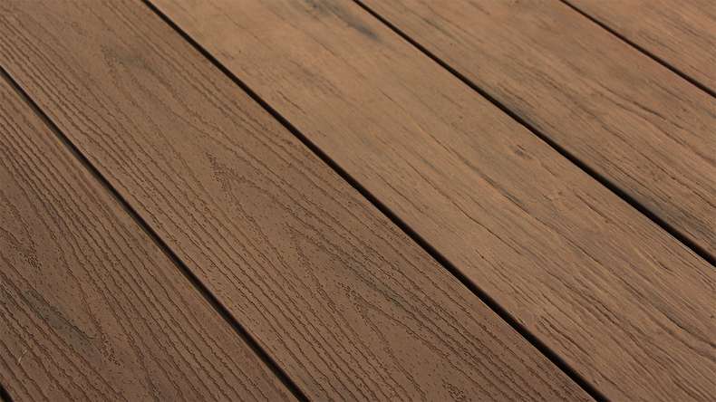 planeo TitanWood - solid plank dark brown antique aged/brushed