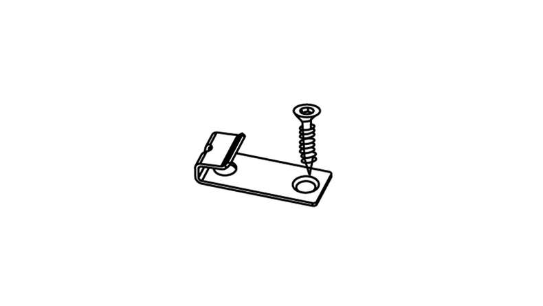 planeo Fassado - initial clamp with screws black