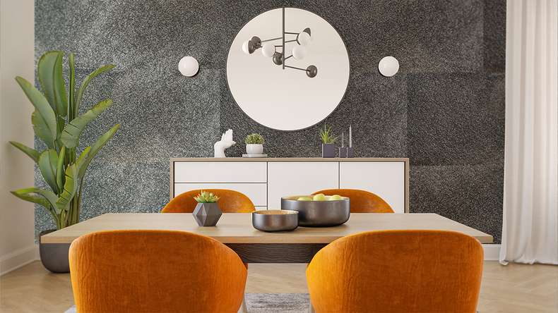 planeo EVOLITH Slate&Stone - Natural stone wall cladding Obscura 1220 x 610 mm