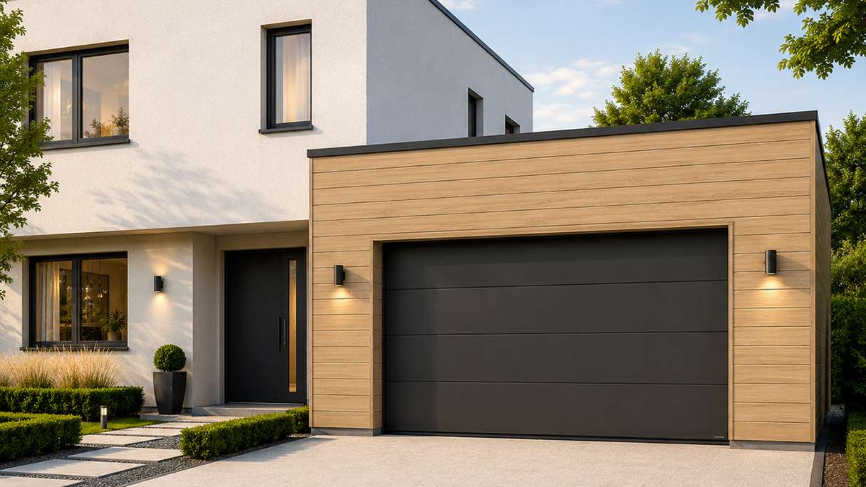 planeo NOVA – WPC CoEx Classic façade panel, Sand, 2.90 m