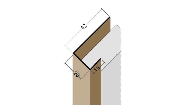 planeo Protect end profile - AP 20mm mounting 5000mm length white