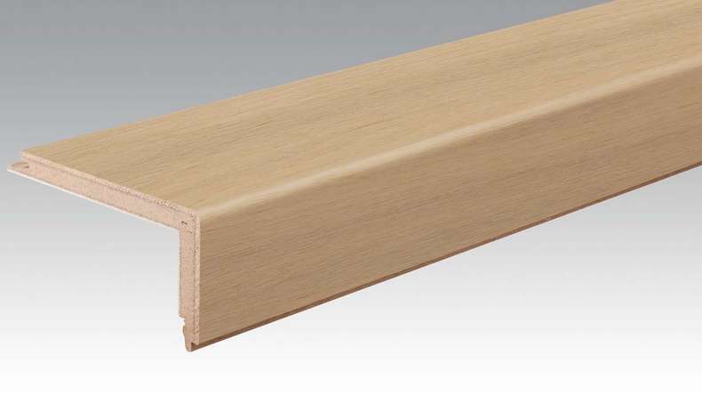 planeo Parquet stair nosing profile L-Profile - Authentica Oak Optik leached (PMTL-5109)
