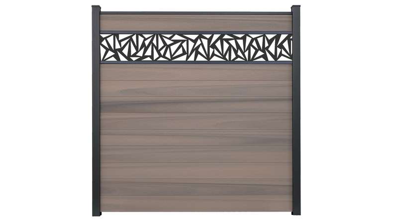 planeo Gardence Strong - BPC plug-in fence Triangle Bi-Color co-ex 180 x 180 cm