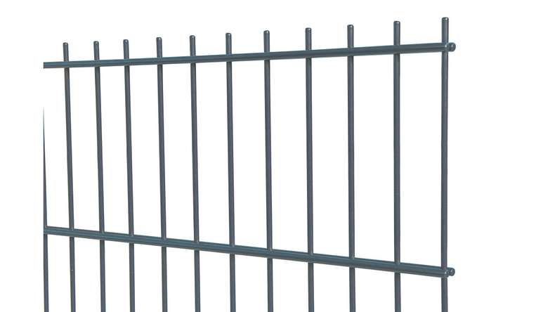 Double-rod fence light 6/5/6 RAL 7016 Anthracite Height - 1230 x 2510 mm