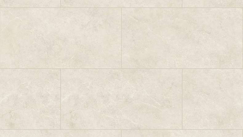 planeo Rigid click vinyl - Jura White XXL tile | integrated footfall sound insulation (DF-KF-894-030)
