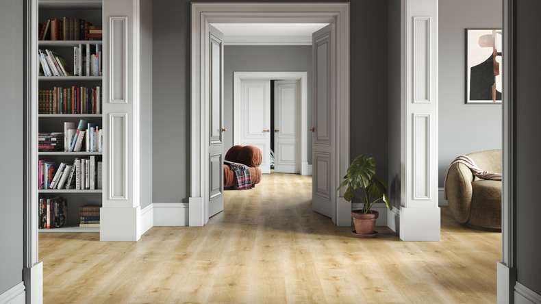 planeo Rigid Click Vinyl - SolutionX 2in1 Oak Classic | Impact sound insulation integrated (ECF-0072)