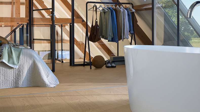 MEISTER Lindura wood flooring HS 500 - 20232 Oak classic sand grey ultra matt lacquered 700 x 140 x 11 mm (500010-0700140-20232)