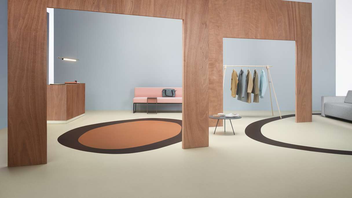 Forbo Linoleum Marmoleum Cocoa - white chocolate 3584 - 2.5mm