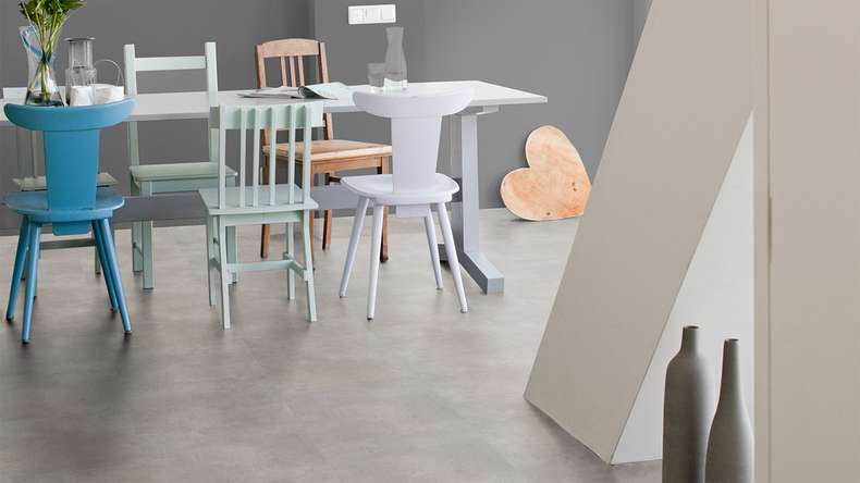 planeo self-adhesive vinyl – SilentIQ Stone 2-in-1 Commercial Caldrex | Integrated impact sound insulation (F-DS-SIQ-2080)