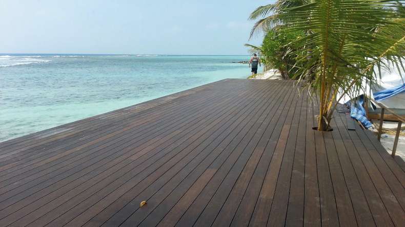 planeo wooden terrace - bamboo dark - smooth/grooved