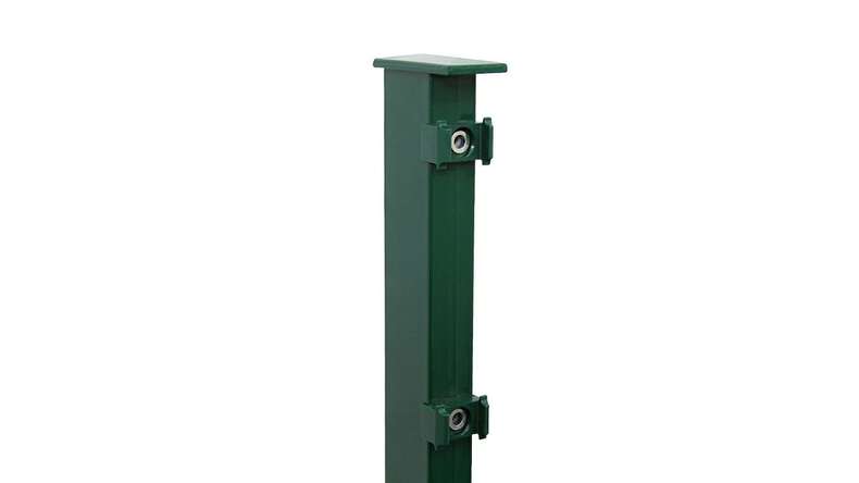 Fence post type FB moss green for double bar fence