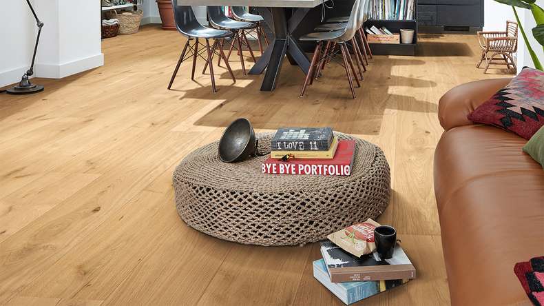 MEISTER Lindura wood flooring HD 400 - 08921 Oak authentic pure ultra matt lacquered 2200 x 205 x 11 mm (500214-2200205-08921)