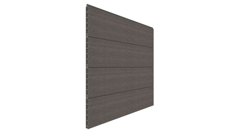 planeo INFINITY - WPC CoEx plug-in fence dark grey 176 x 183 cm