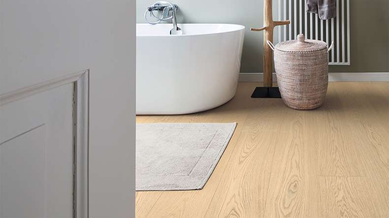 MEISTER Lindura wood flooring HD 400 - 08919 Oak natural alabaster ultra matt lacquered 2200 x 270 x 11 mm (500214-2200270-08919)
