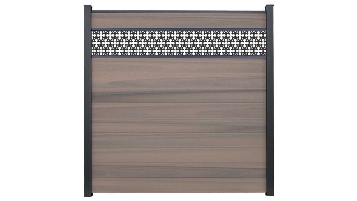 planeo Gardence Strong - BPC plug-in fence Oriental Bi-Color co-ex 180 x 180 cm