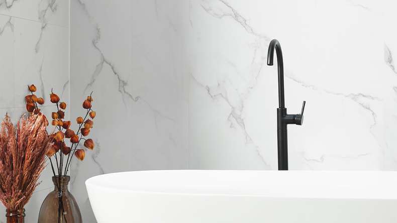 planeo StrongWall - Plastic wall panelling XL Trapanesi 260 x 90 cm high gloss
