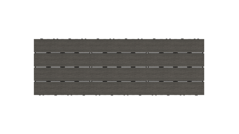 planeo WPC-CoEx decking tile, dark grey, 90 x 30 cm