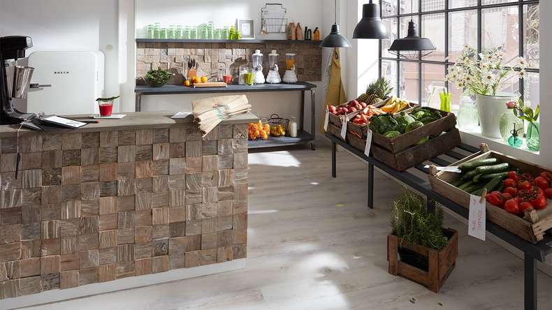 Skaben WoodWall - Teakwood Cube Java