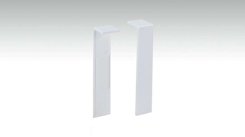 Connecting piece self-adhesive for skirting board F100202M Modern White 18 x 80 mm (9062322001)