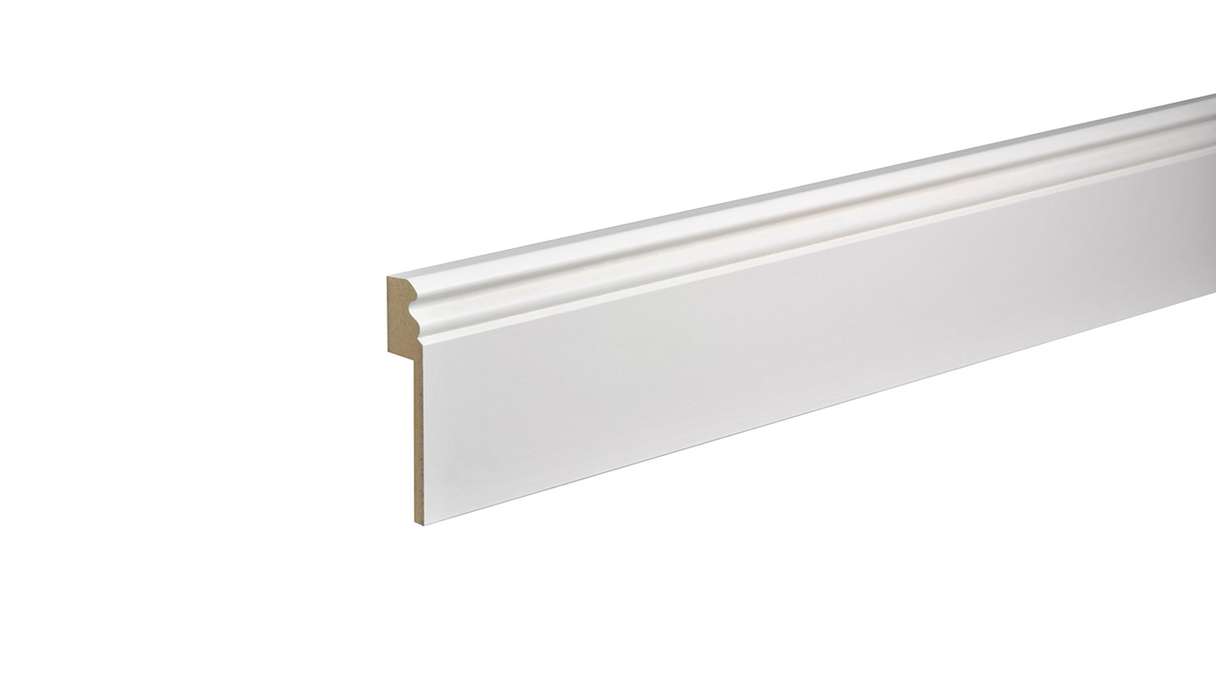 Tile cover strip MDF 16x100x2500 mm, white Alt Berlin 10 x 70 mm