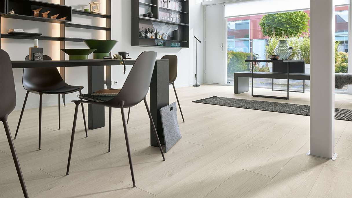 MEISTER Design flooring MeisterDesign. next DL 500 S - 07124 Oak mountain white | Impact sound insulation integrated (400055-2052220-07124)