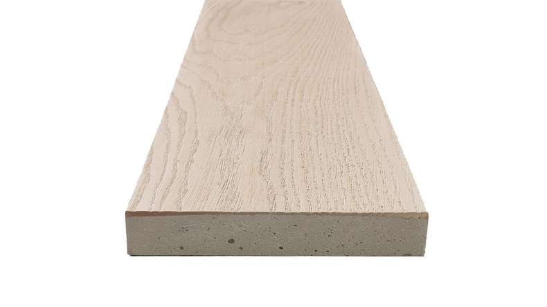 planeo Authoria PureBoard solid decking - Light Lime Oak 3.6m textured
